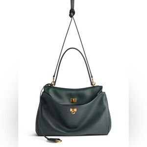 Authentic Balenciaga Rodeo Handbag Medium - Pine Green